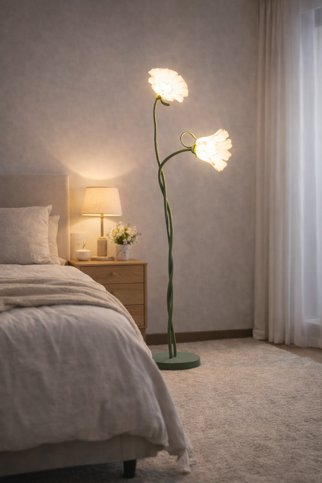 Casari Floral Floor Lamp