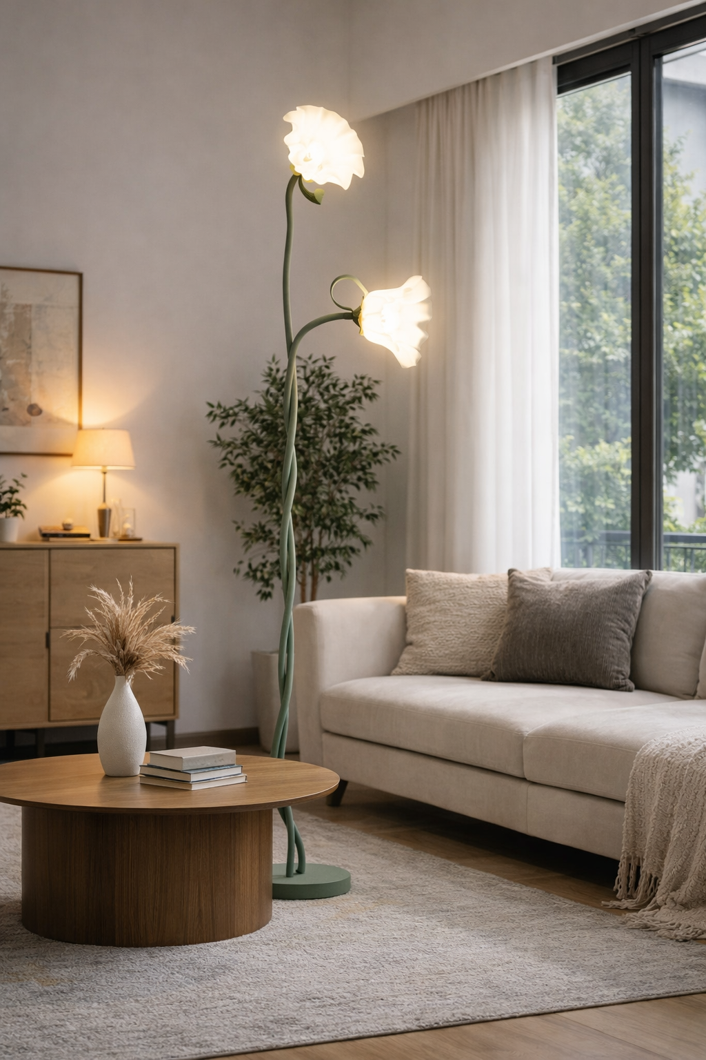 Casari Floral Floor Lamp
